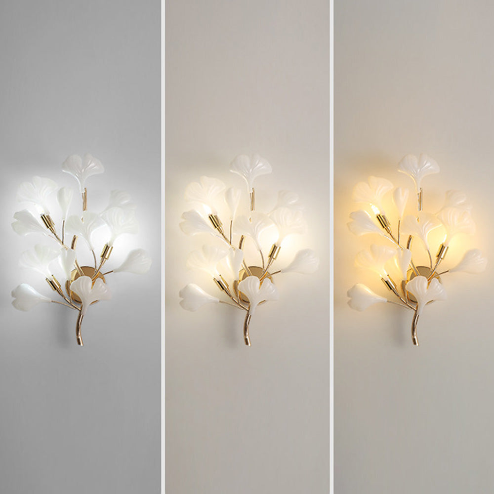 Olivia Design LED Wandleuchte Schlafzimmer/ Wohnzimmer Weiß/Gold