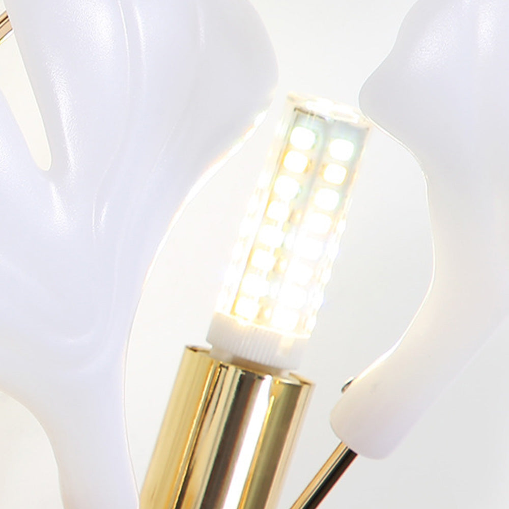 Olivia Design LED Wandleuchte Schlafzimmer/ Wohnzimmer Weiß/Gold