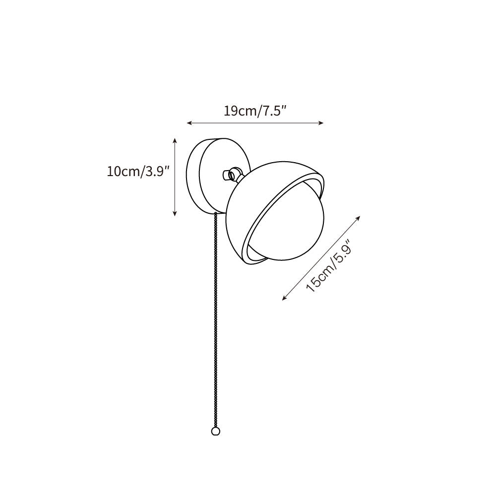 Myrinir Modern Minimalist Wood Travertine Wall Lamp - Letslighting