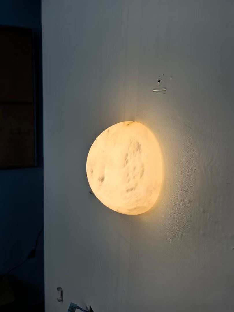 Nyraean Modern Minimalist Alabaster Wall Lamp - Letslighting