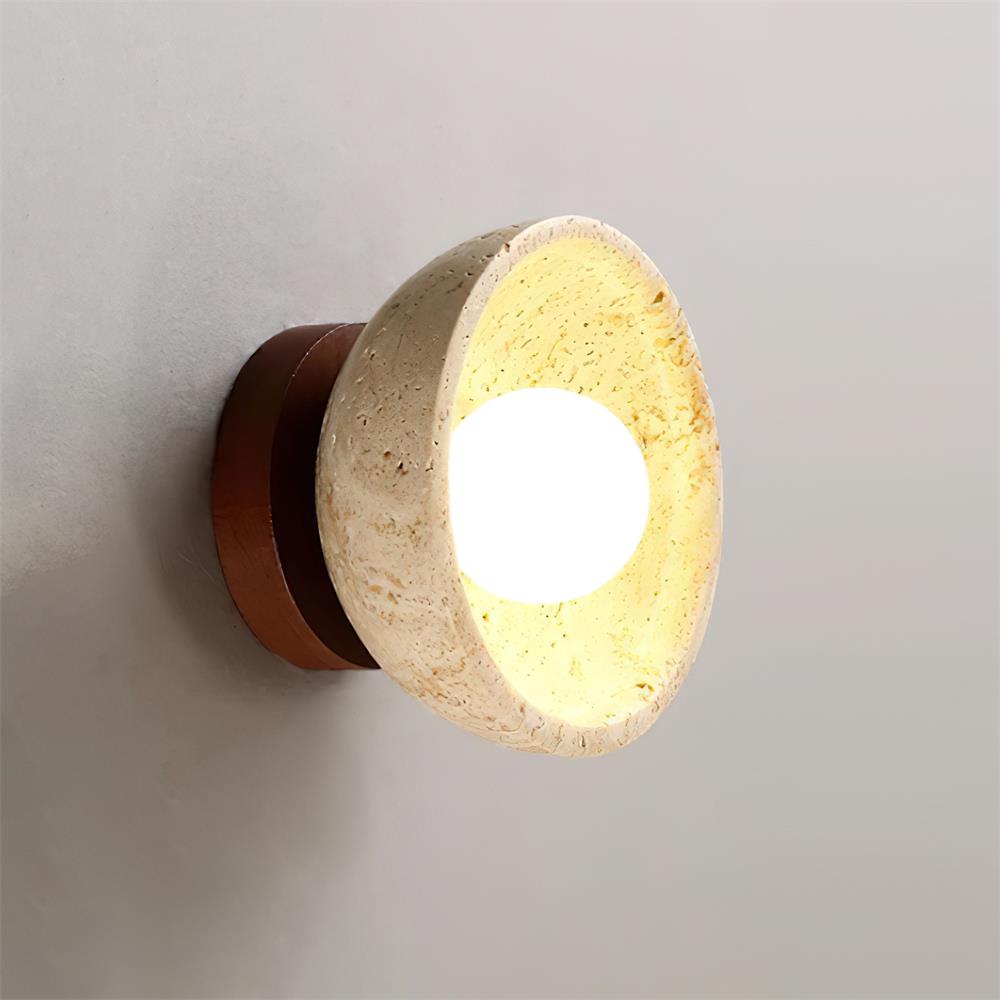 Wall Lamp Travertine Body Modern Minimalist Accent Lighting Fixture - Letslighting