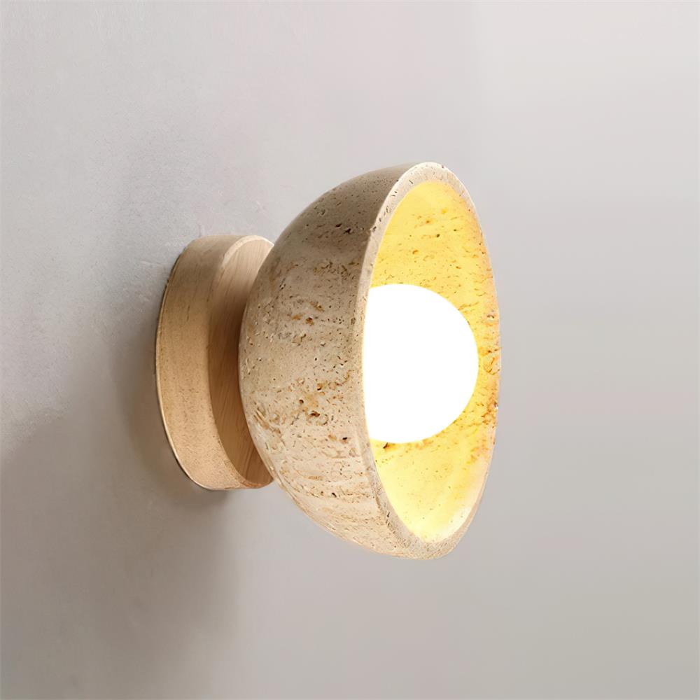 Wall Lamp Travertine Body Modern Minimalist Accent Lighting Fixture - Letslighting