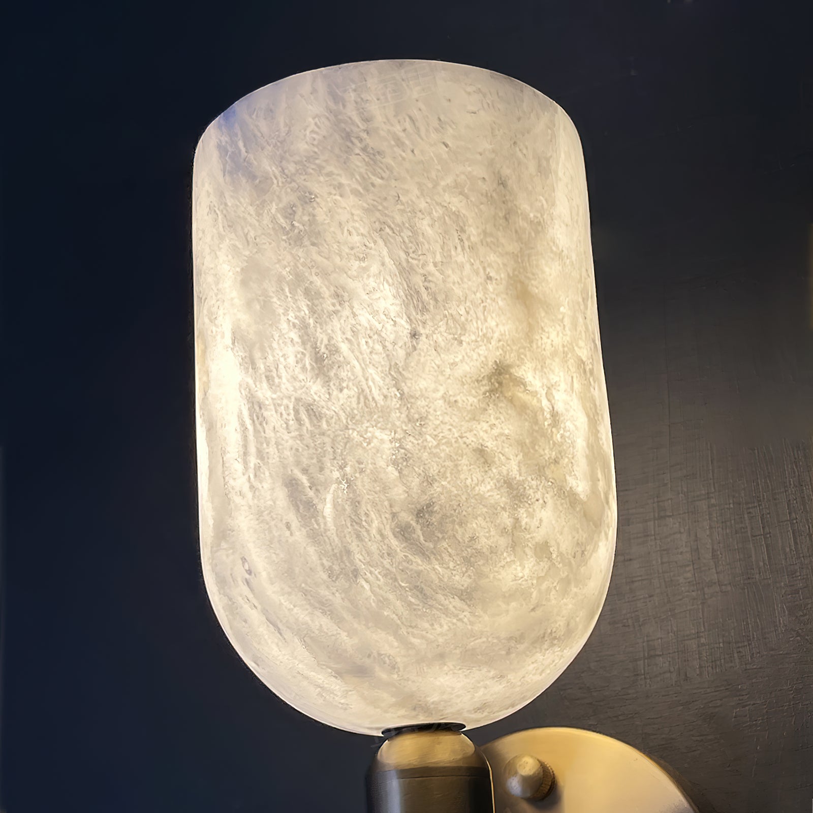 Lyphaia Messing Alabaster Wandleuchte-Letslighting