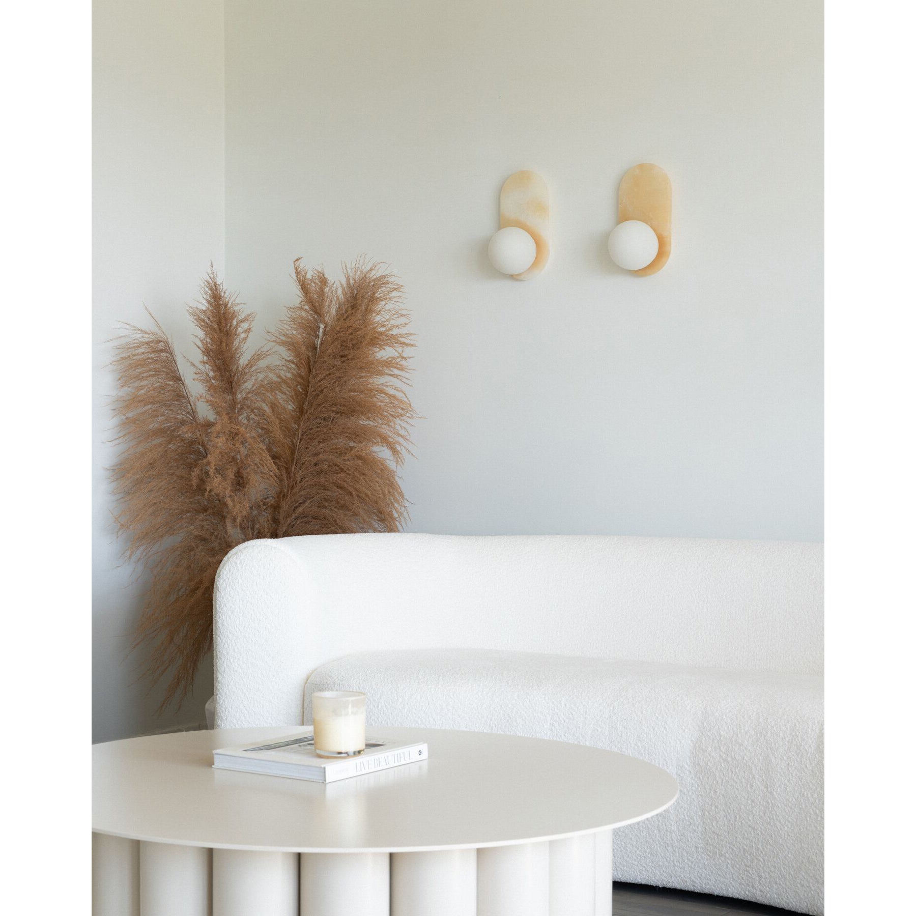 Utalira Architektur Glas Onyx Wandleuchte-Letslighting