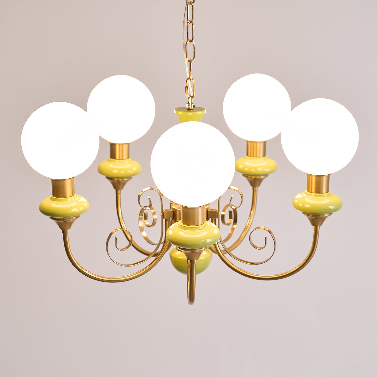 Evsolia Onyx Glas Premium Nordisch Art Kronleuchter-Letslighting