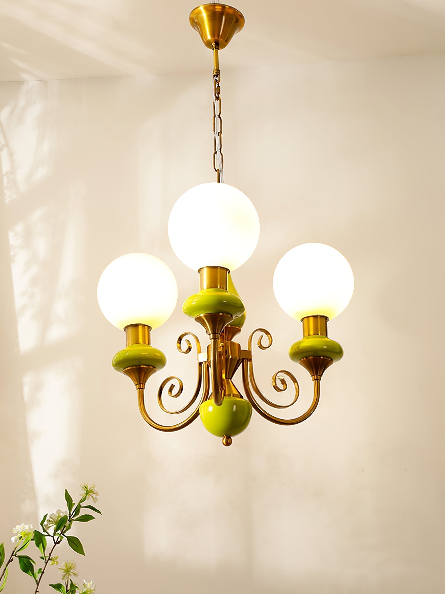Evsolia Onyx Glas Premium Nordisch Art Kronleuchter-Letslighting