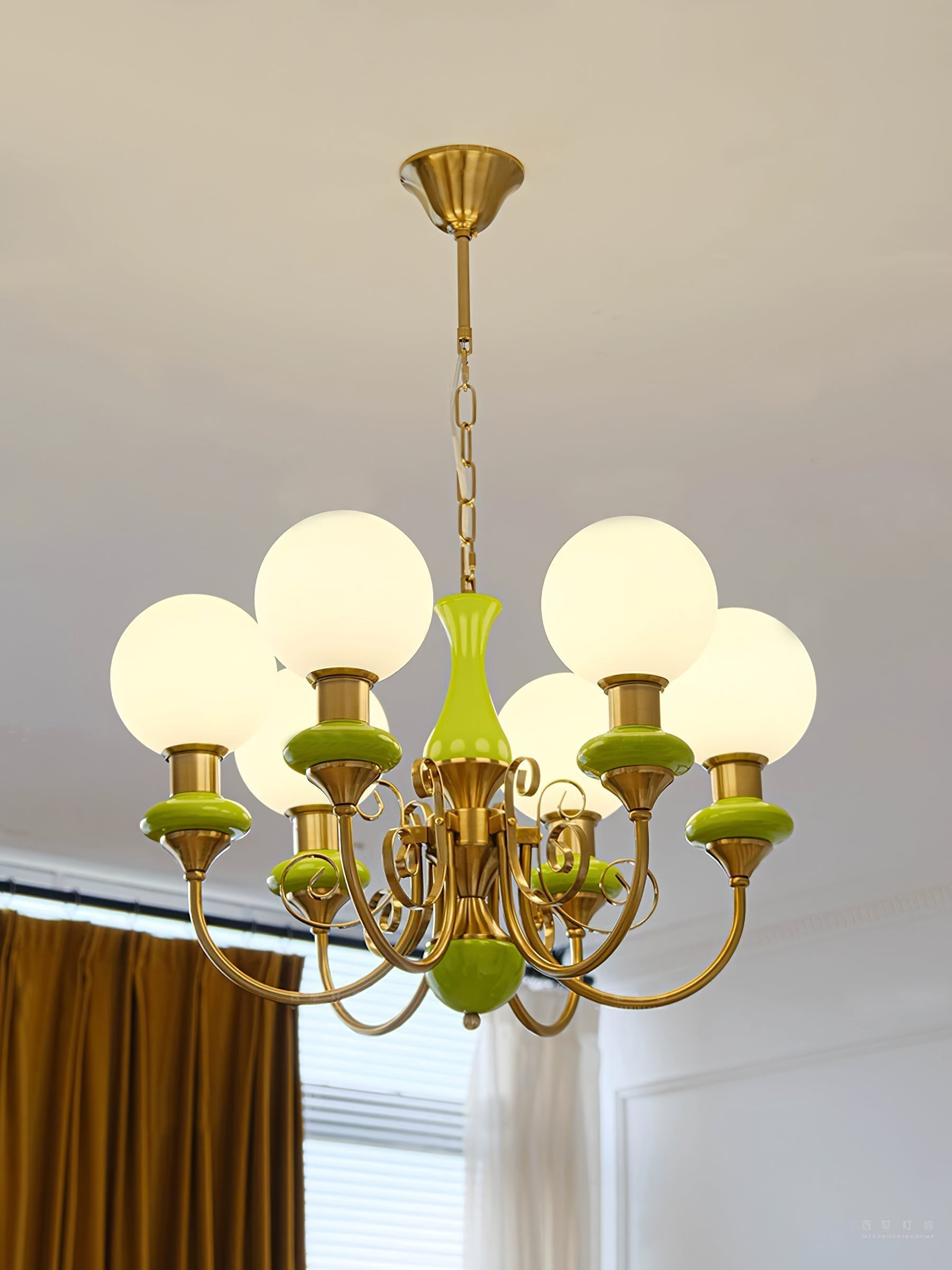 Evsolia Onyx Glas Premium Nordisch Art Kronleuchter-Letslighting
