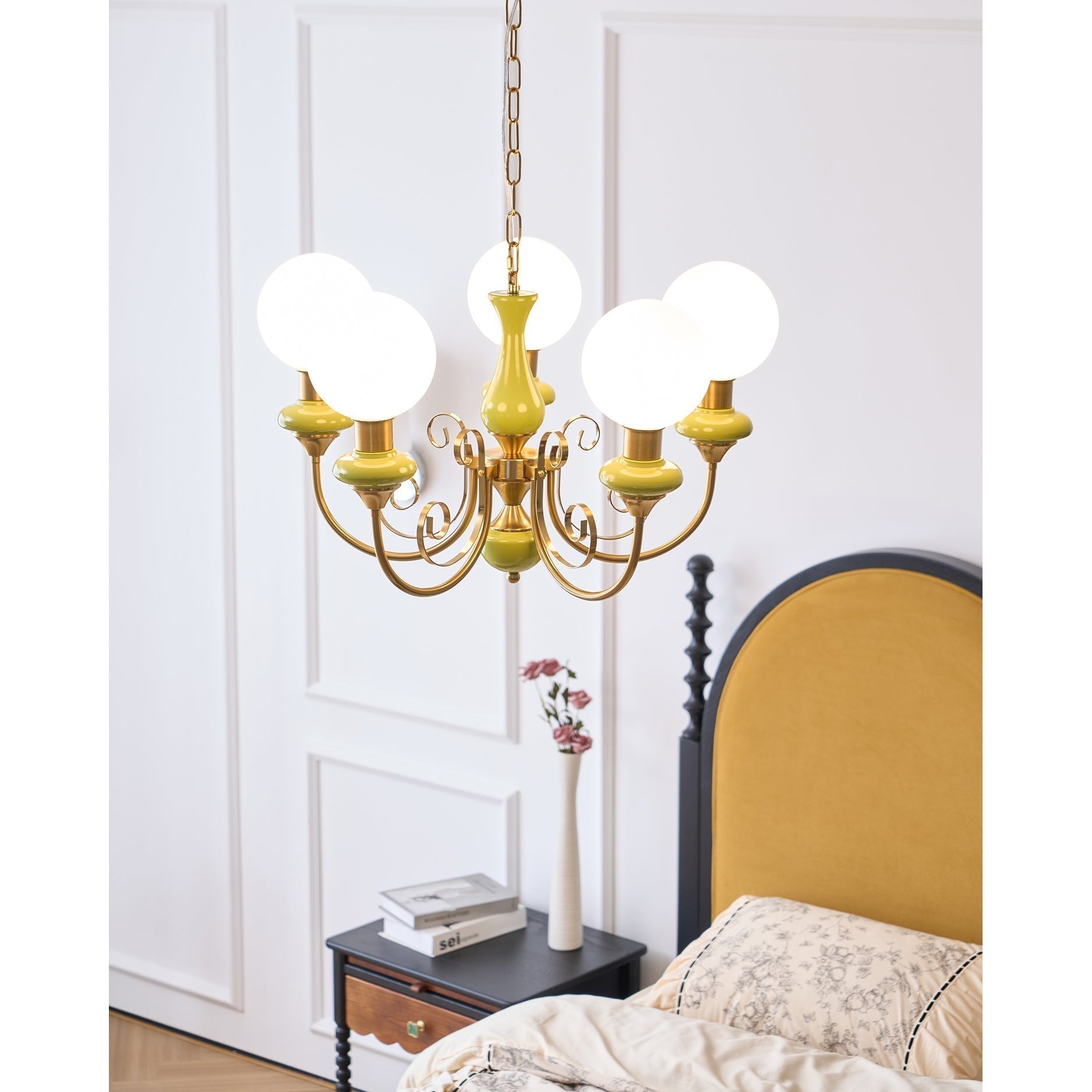 Evsolia Onyx Glas Premium Nordisch Art Kronleuchter-Letslighting