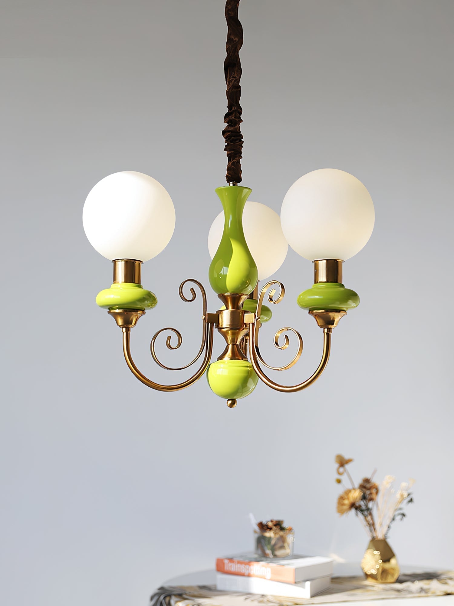 Evsolia Onyx Glas Premium Nordisch Art Kronleuchter-Letslighting