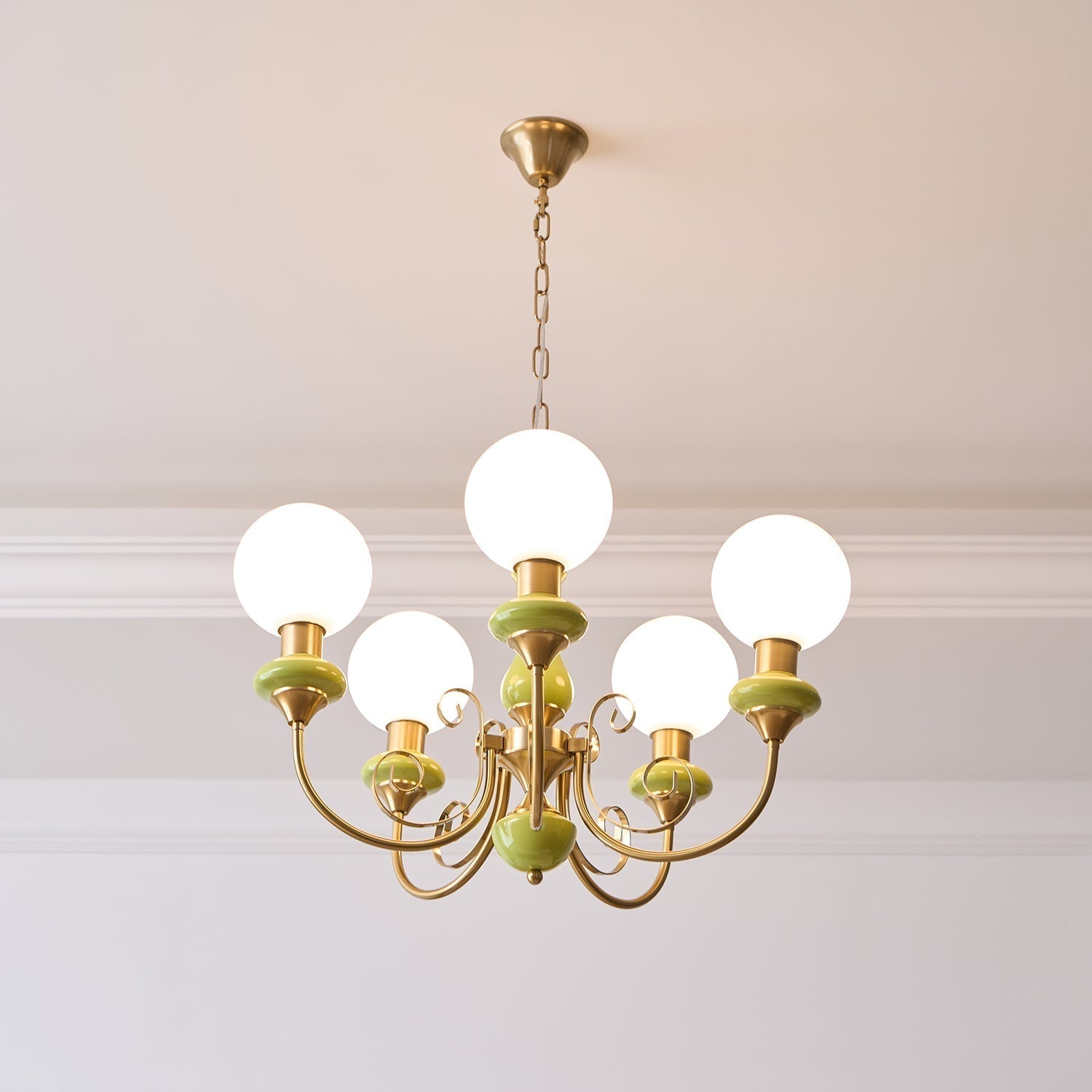 Evsolia Onyx Glas Premium Nordisch Art Kronleuchter-Letslighting