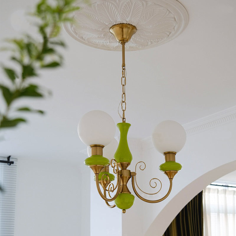 Evsolia Onyx Glas Premium Nordisch Art Kronleuchter-Letslighting