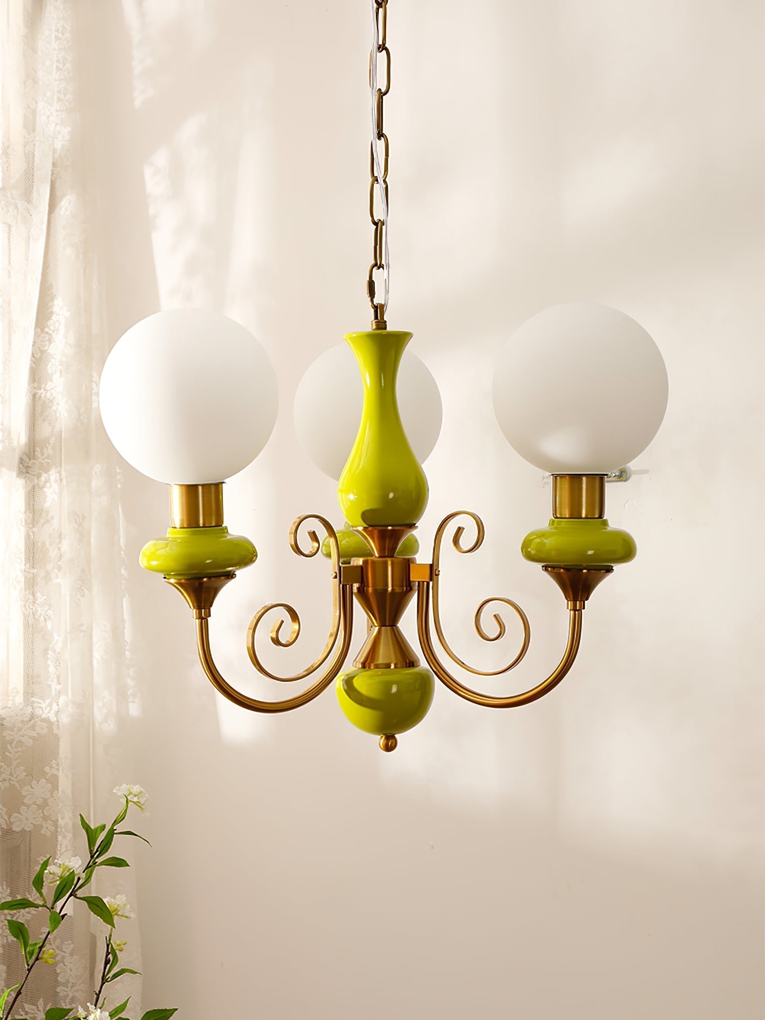 Evsolia Onyx Glas Premium Nordisch Art Kronleuchter-Letslighting