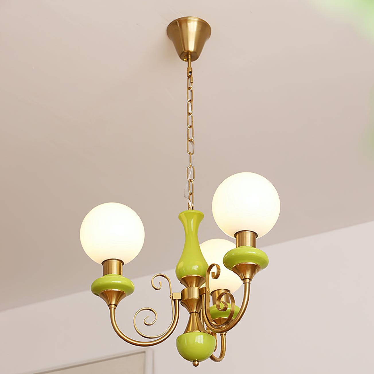 Evsolia Onyx Glas Premium Nordisch Art Kronleuchter-Letslighting
