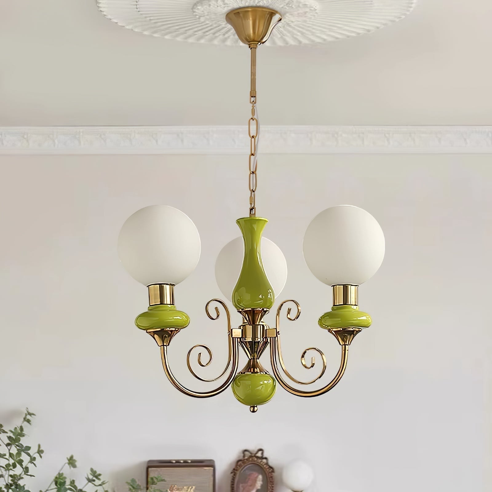 Evsolia Onyx Glas Premium Nordisch Art Kronleuchter-Letslighting