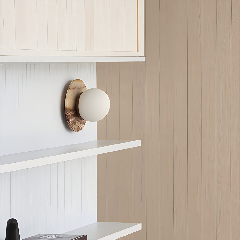 Ovyna Onyx Glas Wandleuchte-Letslighting