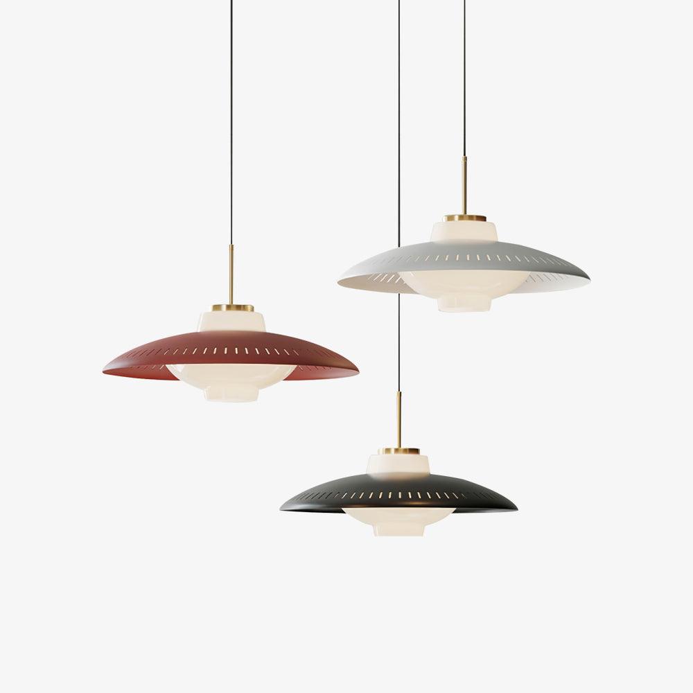 Solara Pendelleuchte Opalglas Breitschirm Klassisch-Letslighting