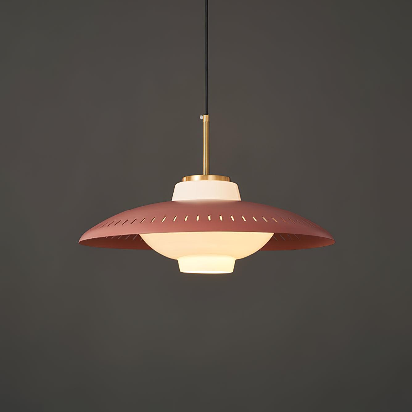 Solara Pendelleuchte Opalglas Breitschirm Klassisch-Letslighting
