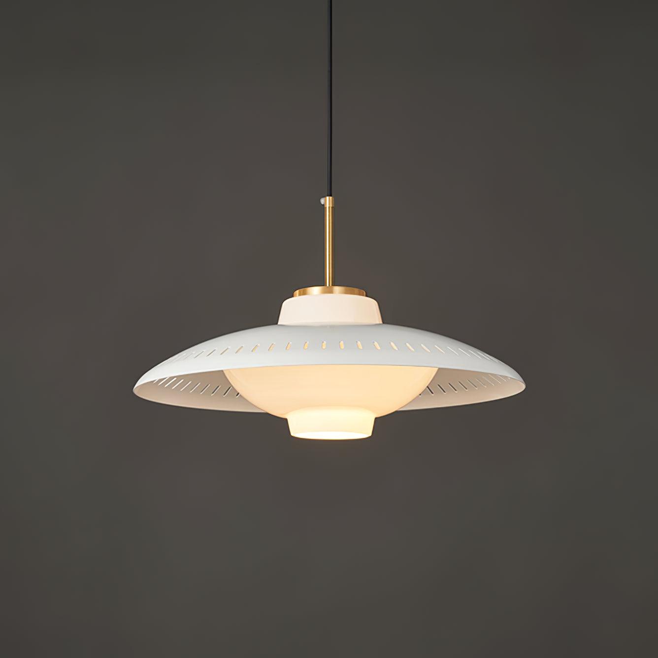 Solara Pendelleuchte Opalglas Breitschirm Klassisch-Letslighting