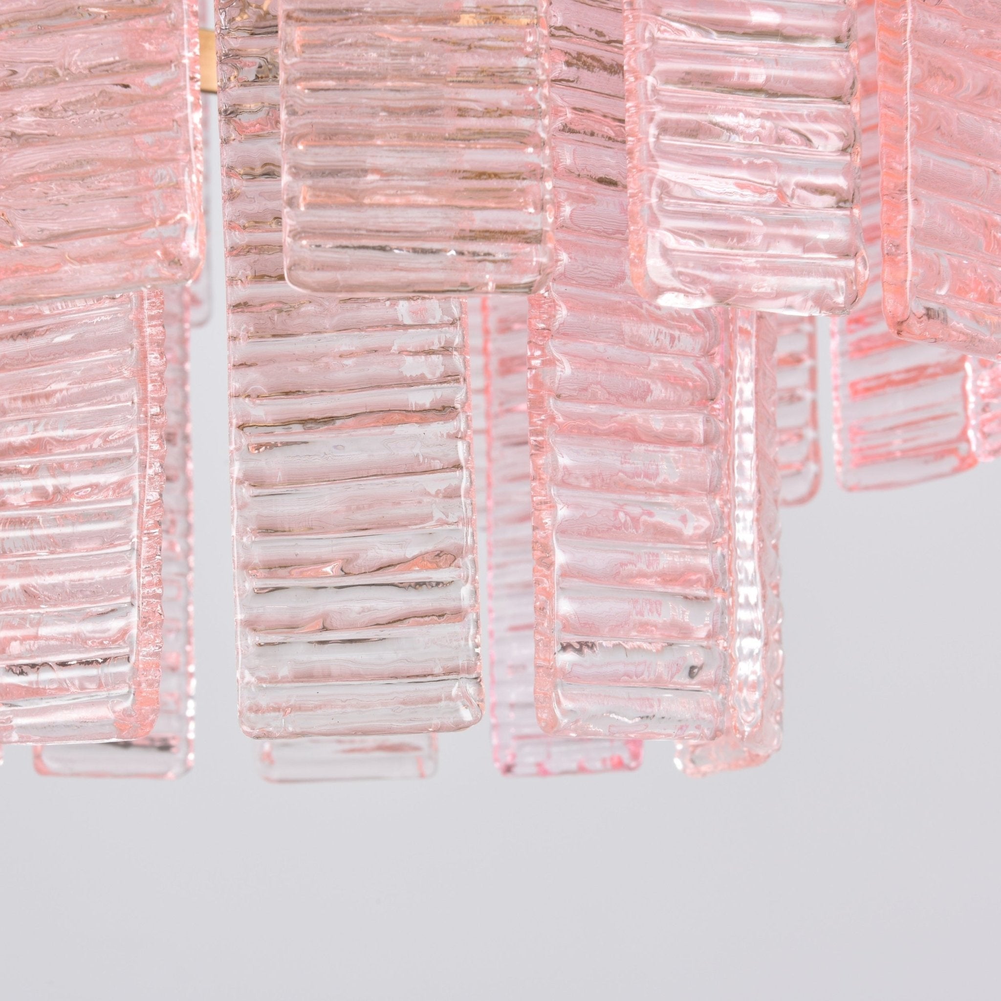 Aurora Chandelier Pink Murano Glass Layered Vintage Luxury - Neutralighting