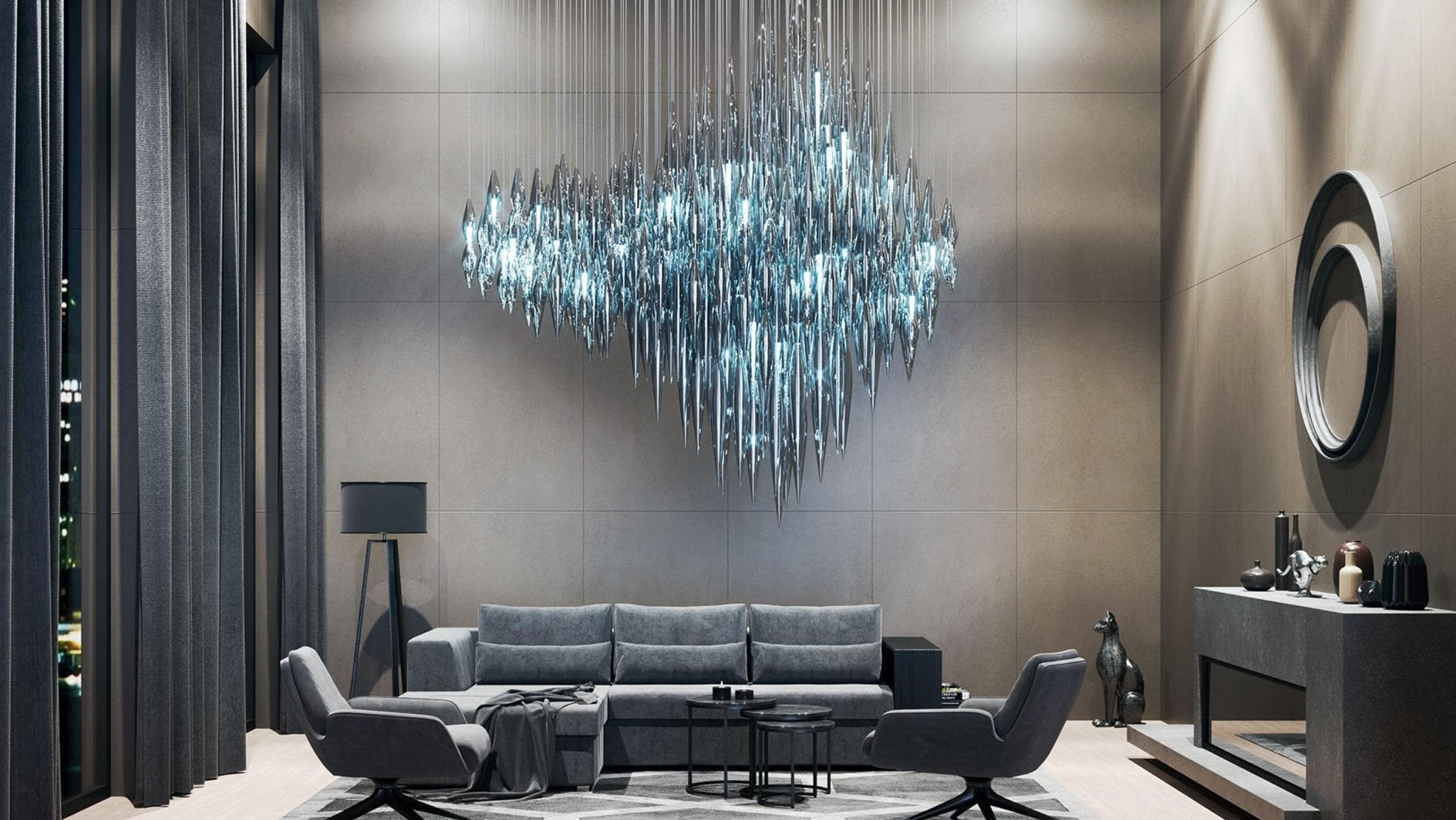 Oloren Prismatischer Kristall-Kronleuchter-Letslighting