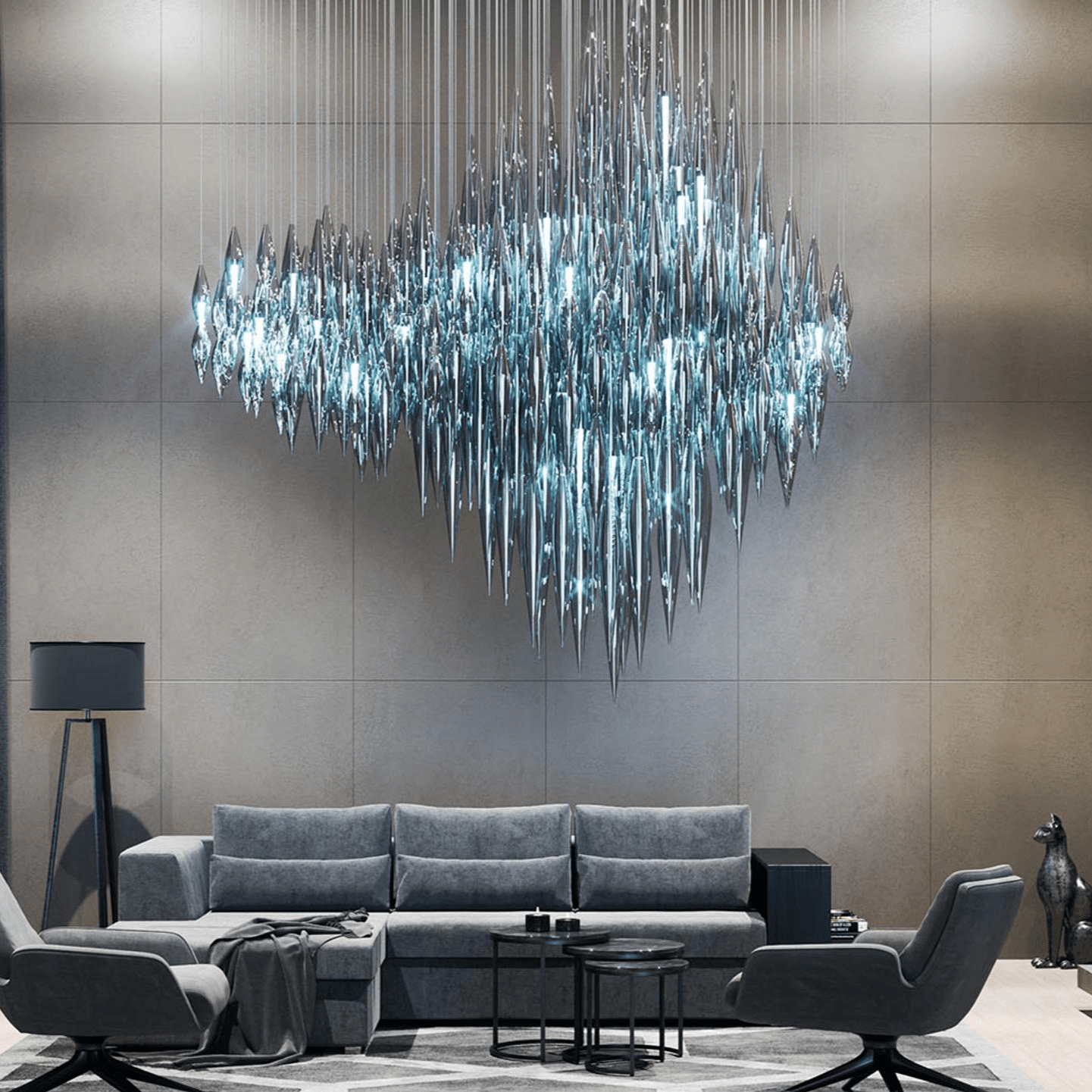 Oloren Prismatischer Kristall-Kronleuchter-Letslighting