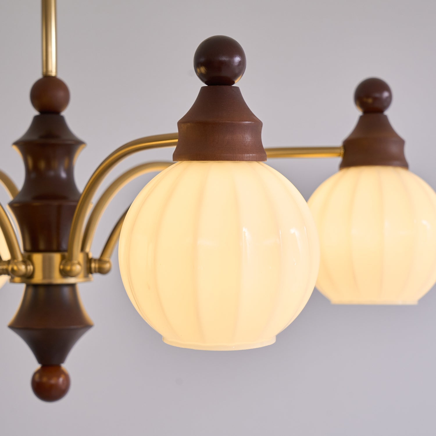 Lustra Chandelier Blossom with Glass Shades-Letslighting