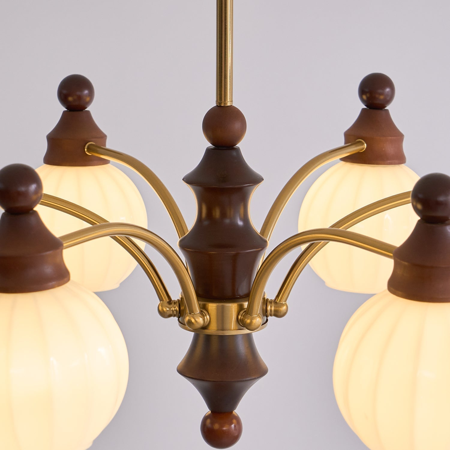 Lustra Chandelier Blossom with Glass Shades-Letslighting