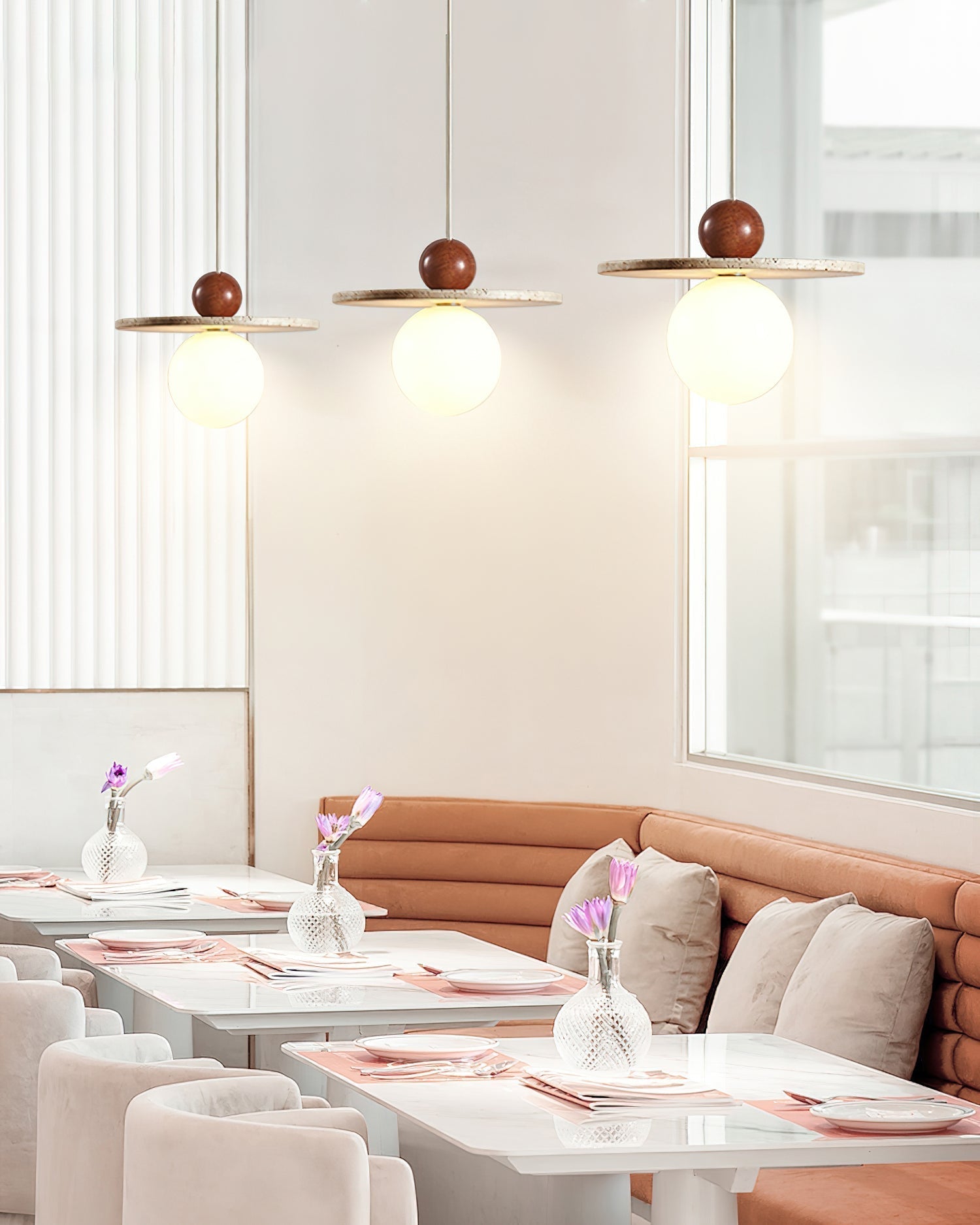 Marcio Pendant Light Travertine - Letslighting