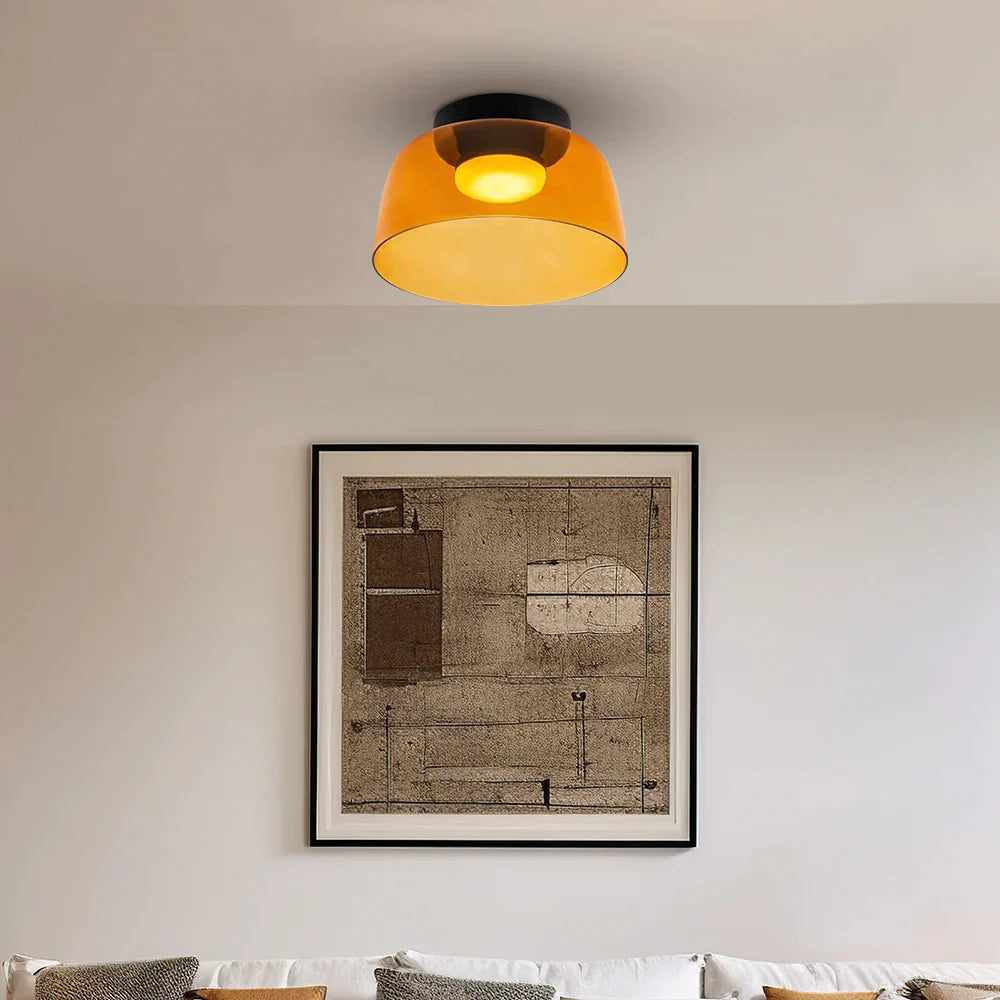 Aria  Nordic  Deckenleuchte Grün Glas Wohn/Schlafzimmer