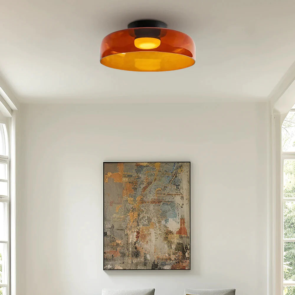 Aria  Nordic  Deckenleuchte Grün Glas Wohn/Schlafzimmer