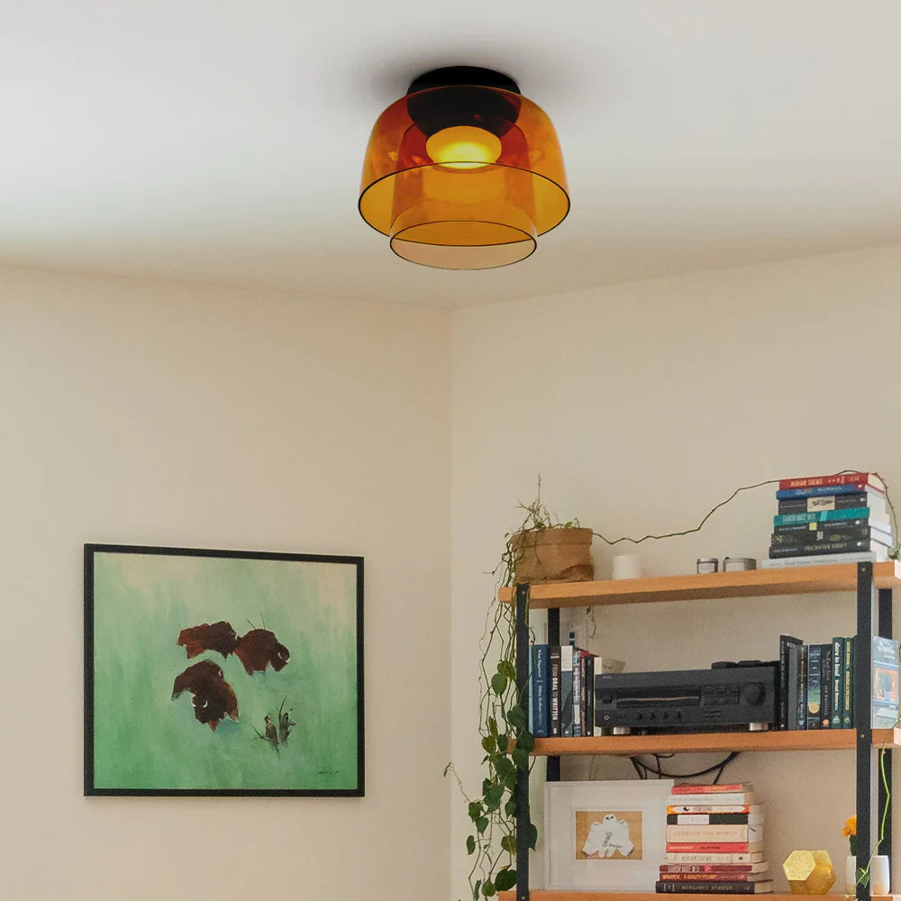 Aria  Nordic  Deckenleuchte Grün Glas Wohn/Schlafzimmer