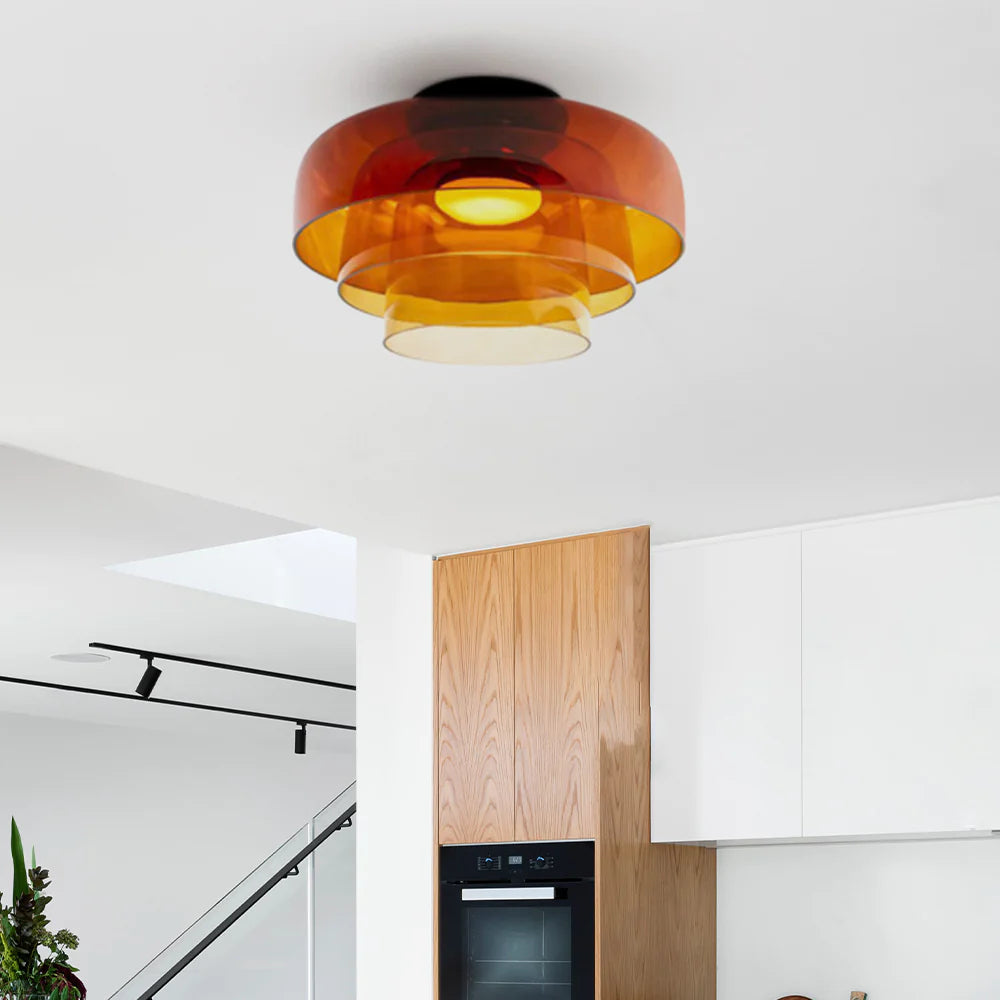 Aria  Nordic  Deckenleuchte Grün Glas Wohn/Schlafzimmer