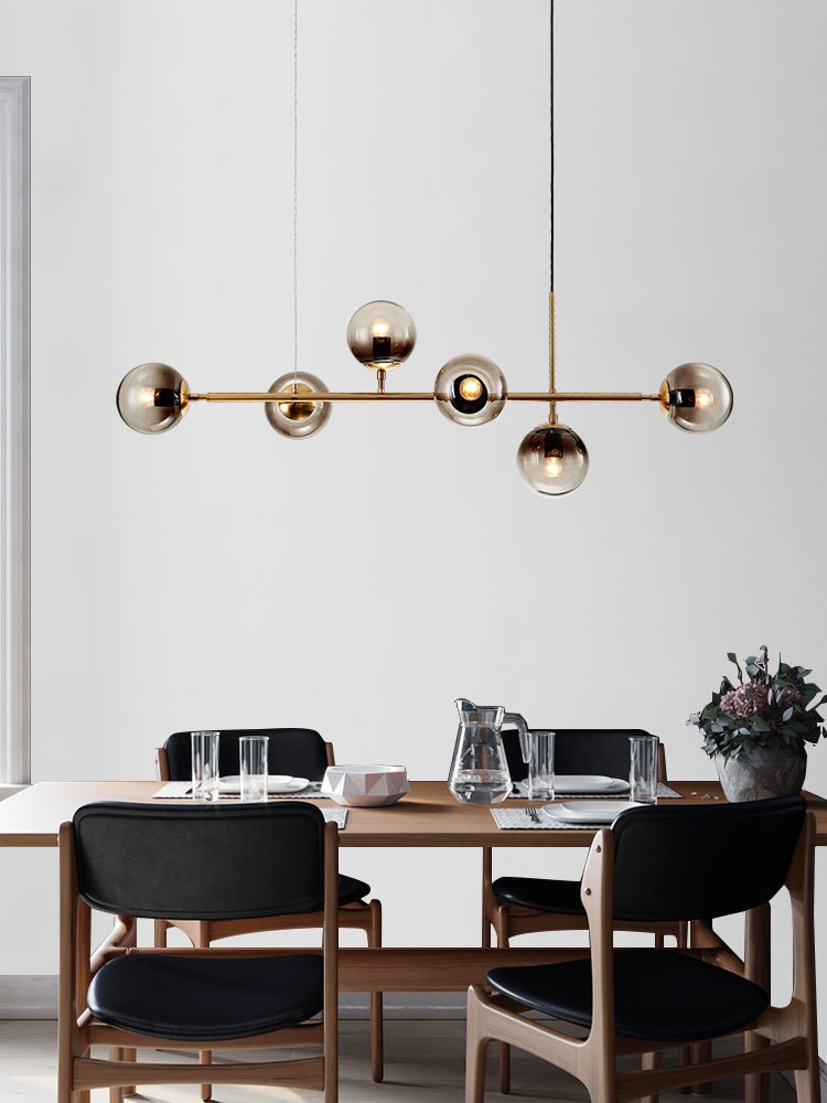 Lustra Pendelleuchte Orb Messing Glas-Letslighting