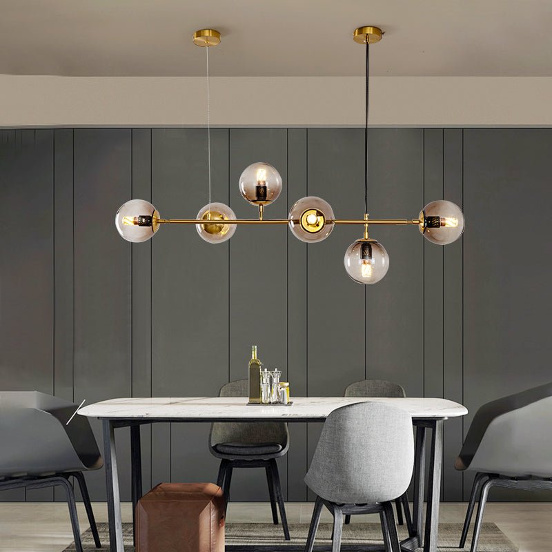 Lustra Pendelleuchte Orb Messing Glas-Letslighting