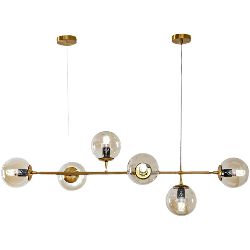 Lustra Pendelleuchte Orb Messing Glas-Letslighting