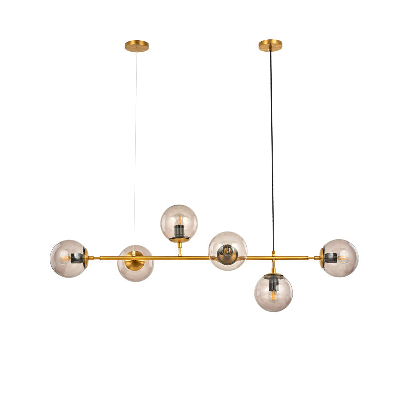 Lustra Pendelleuchte Orb Messing Glas-Letslighting