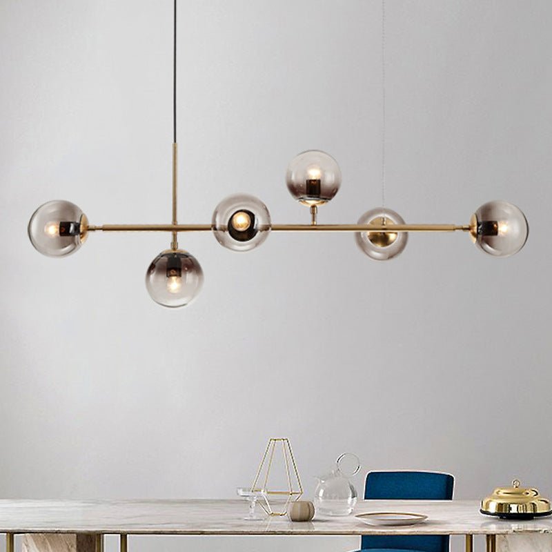 Lustra Pendelleuchte Orb Messing Glas-Letslighting