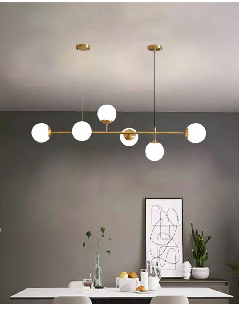 Lustra Pendelleuchte Orb Messing Glas-Letslighting