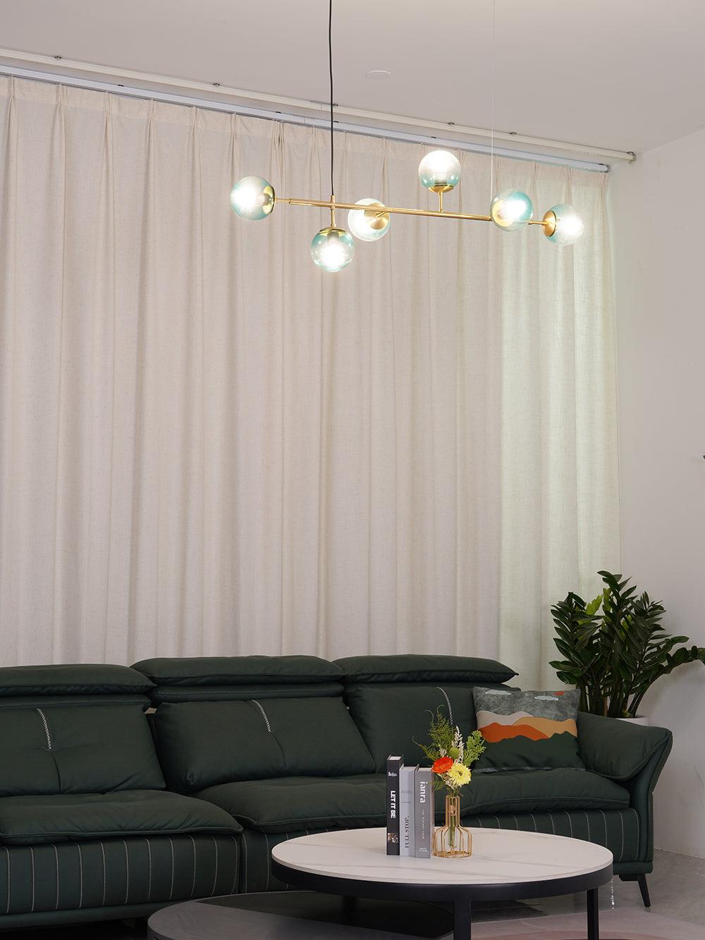 Lustra Pendelleuchte Orb Messing Glas-Letslighting