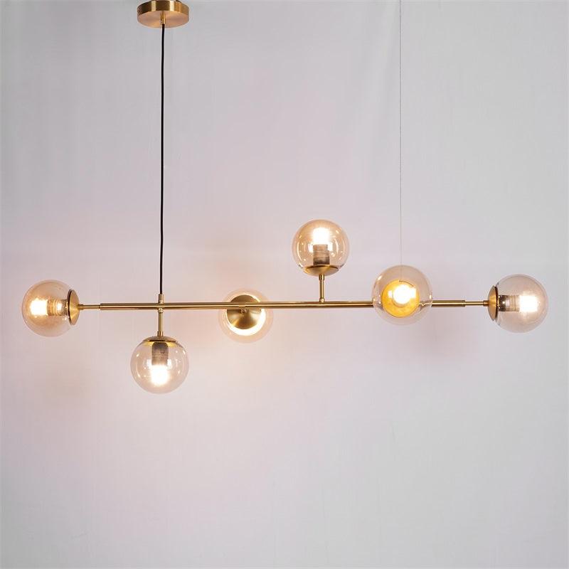 Lustra Pendelleuchte Orb Messing Glas-Letslighting