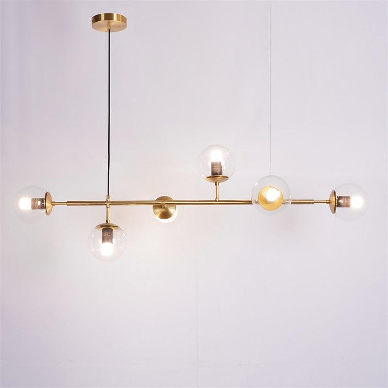 Lustra Pendelleuchte Orb Messing Glas-Letslighting