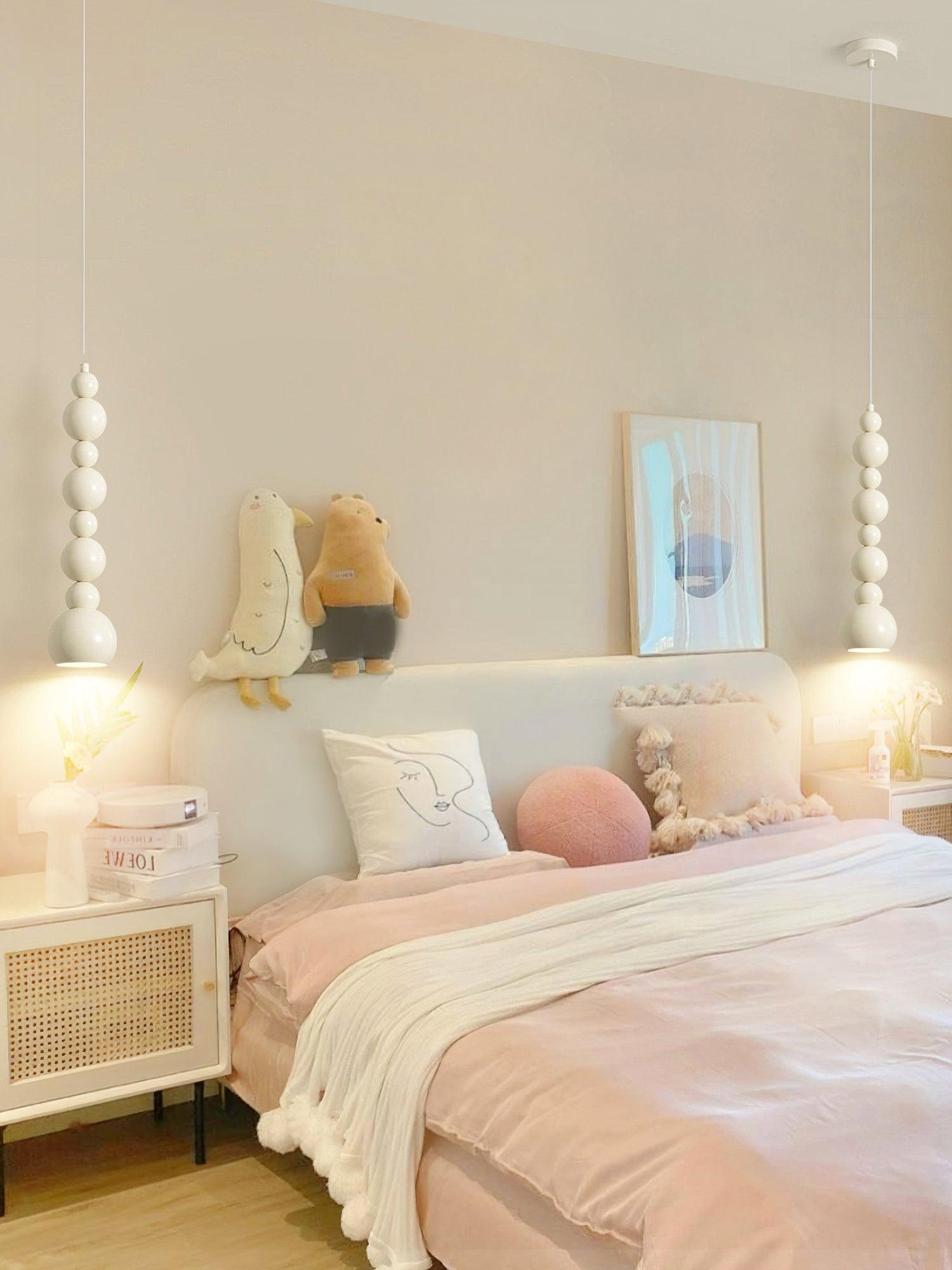 Solena Beige Künstlerische Pendelleuchten-Letslighting