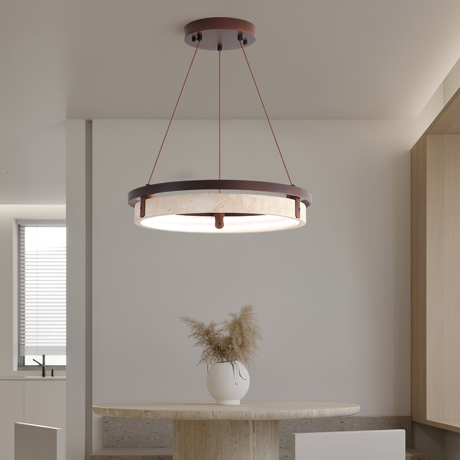 Veraearae Travertine Pendant Light - Neutralighting