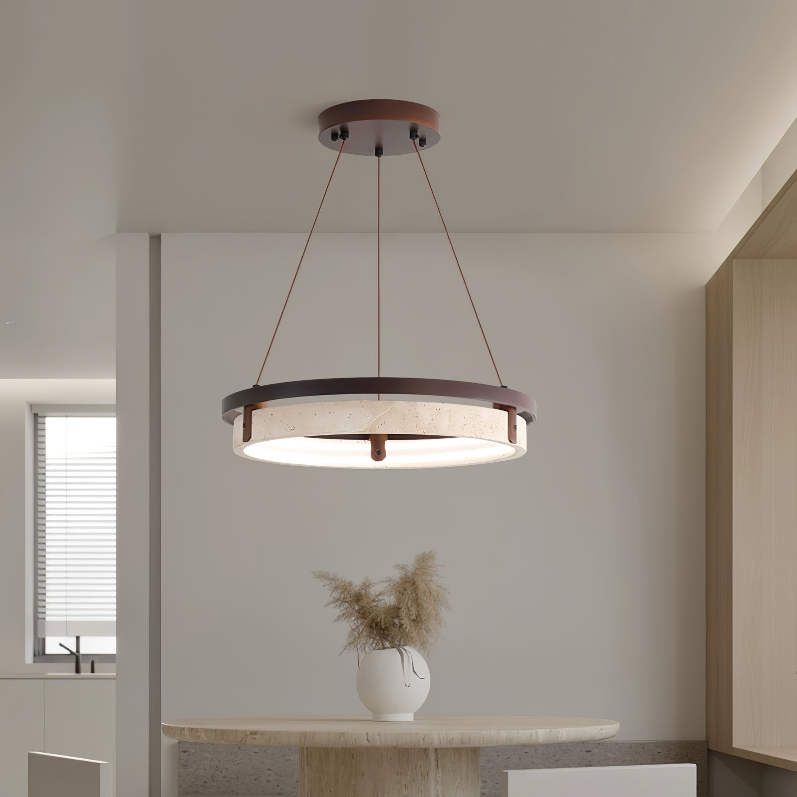 Veraearae Travertine Pendant Light - Neutralighting