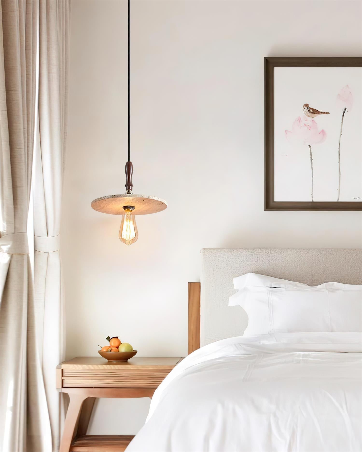 Ritta Orbit Pendant Light Travertine - Letslighting