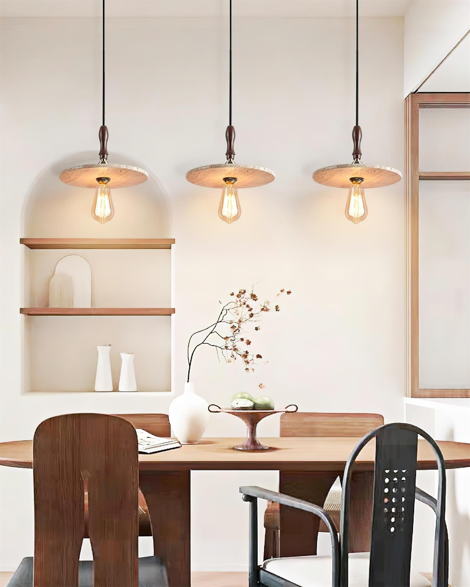 Ritta Orbit Pendant Light Travertine - Letslighting