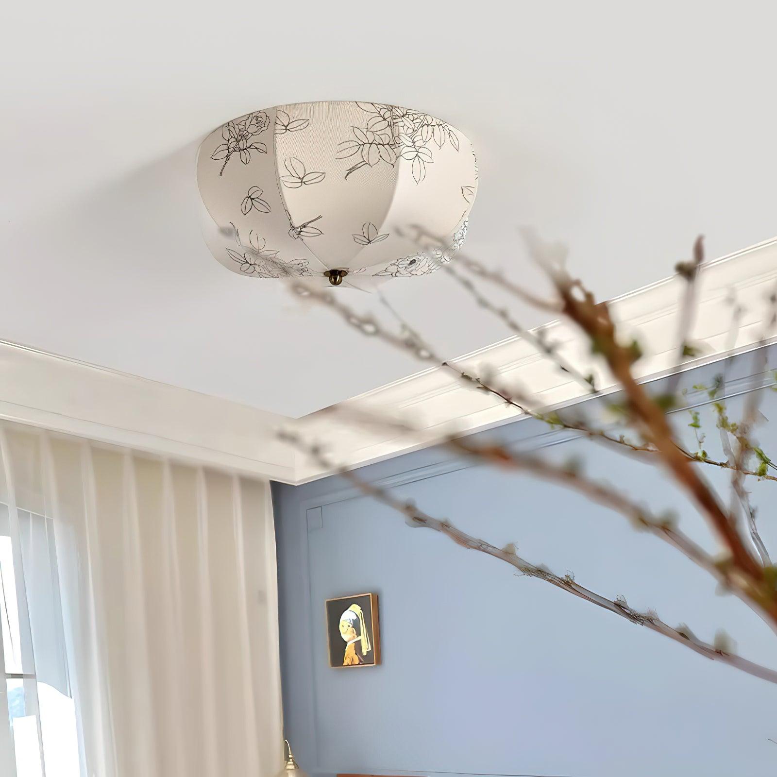 Ilvara Premium Nordisch Kunst Stoff Deckenleuchte-Letslighting