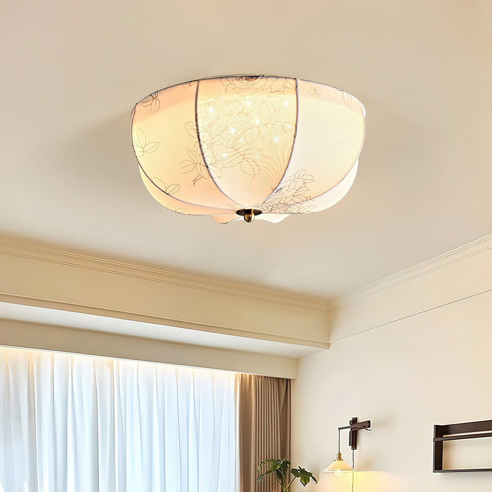Ilvara Premium Nordisch Kunst Stoff Deckenleuchte-Letslighting