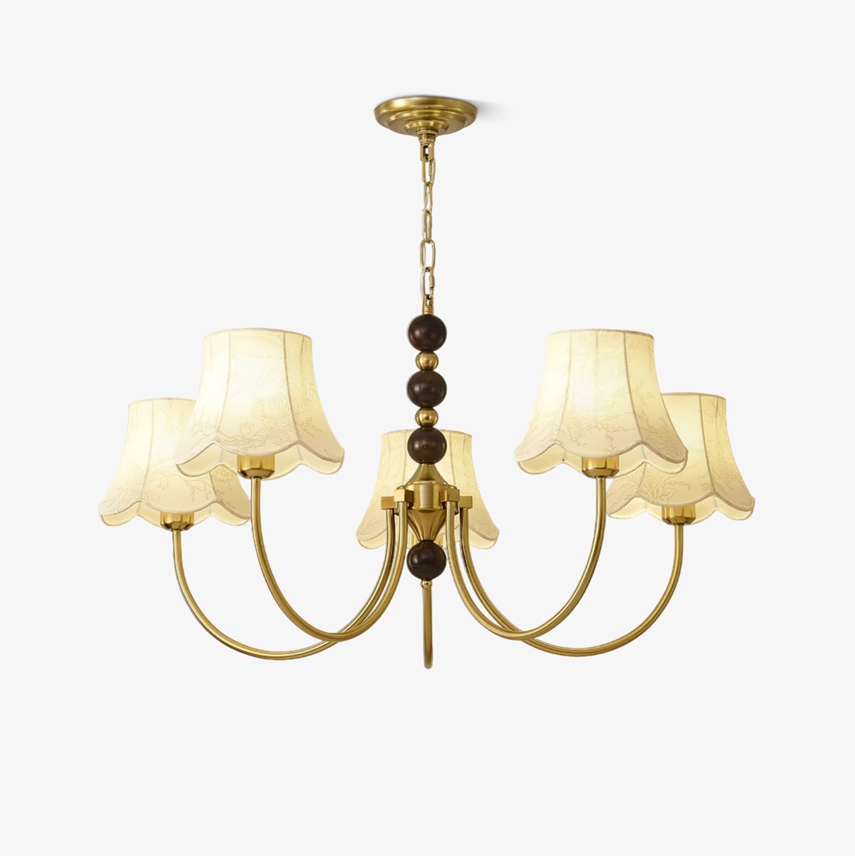 Orchid Kronleuchter Stoff Golden-Letslighting