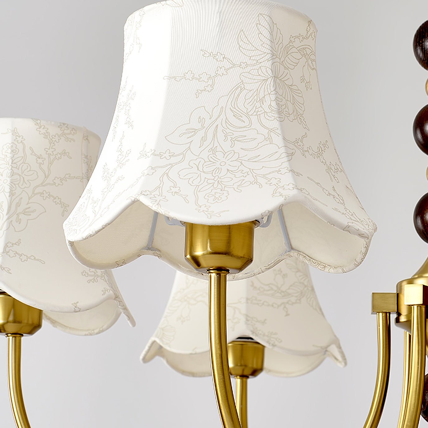 Orchid Kronleuchter Stoff Golden-Letslighting